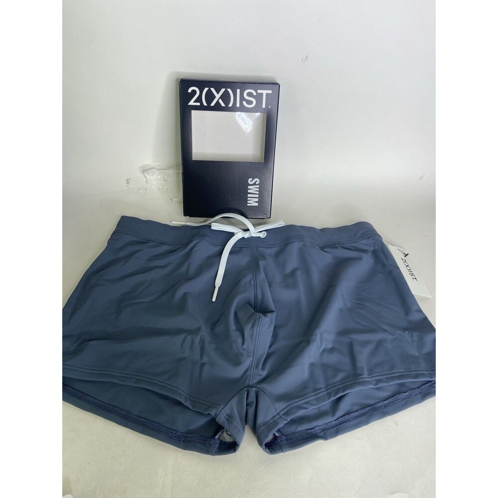 2XIST Essentials Cabo Swim Trunks Swimwear Bottoms Stormy Gray Mens Size L
